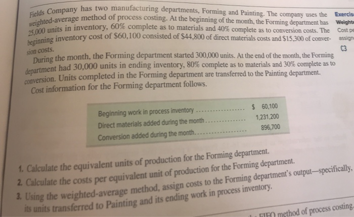 process manufacturing system completed its work on 80,000 units of product and