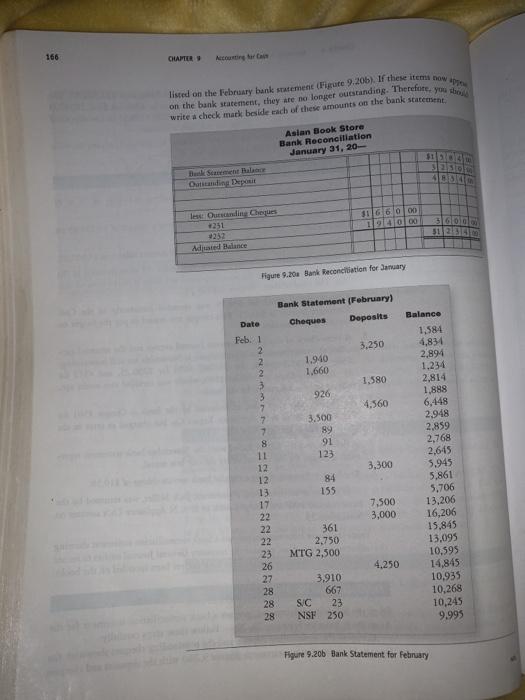 on the bank statement, they are no longer standing. Therefore, Tisted on