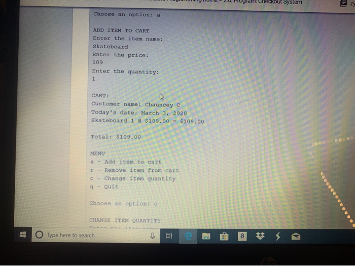 price and total price for this item. The prices should have two