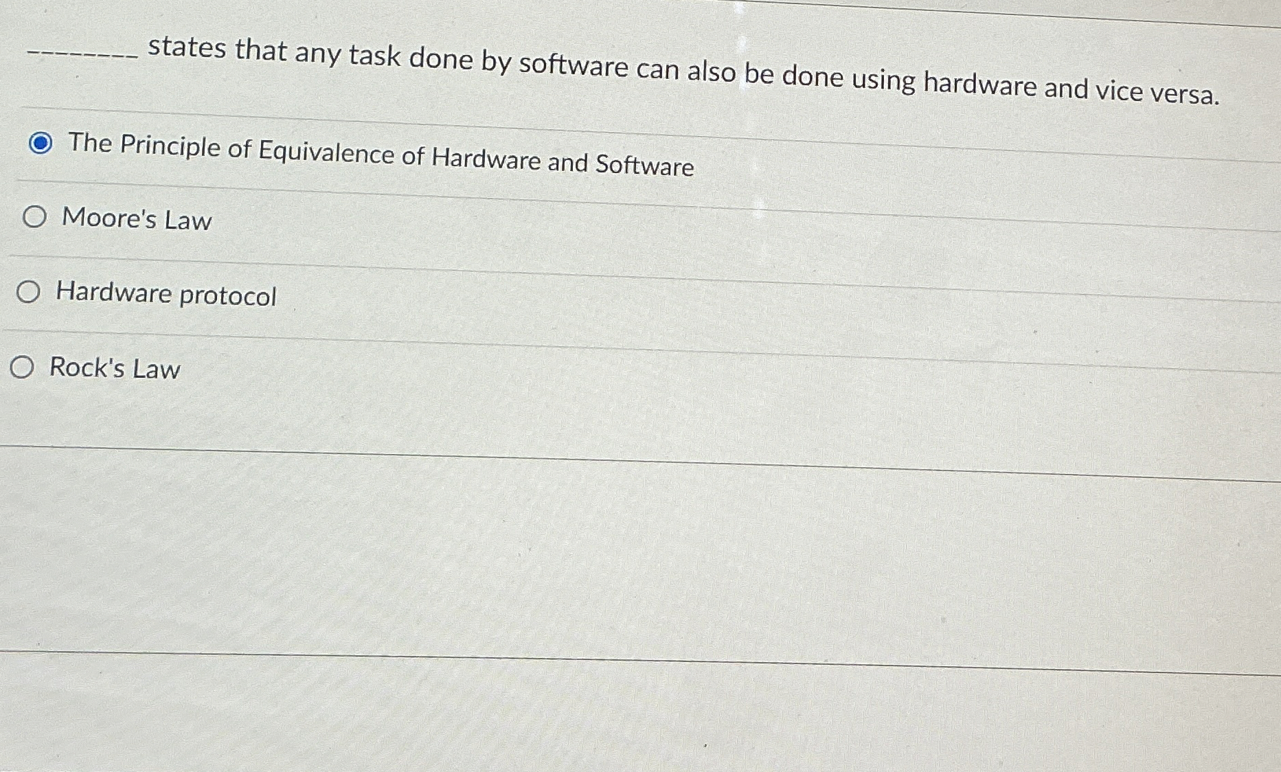  q, states that any task done by software can also be