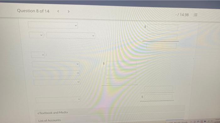 balance per bank of $698 The company's cash account in the general