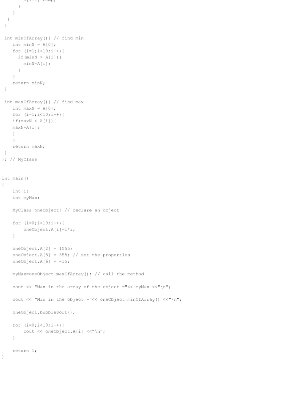 calculate the average value of Array A[]. Submit your code with displaying