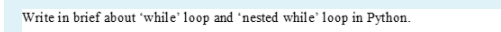 functions in Python. Give one example for each Write in brief about