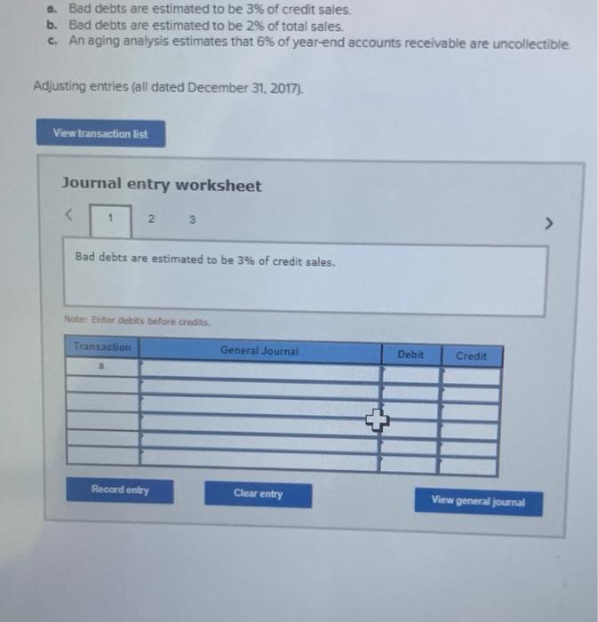 unadjusted trial balance includes the following om Accuests receivable All for at