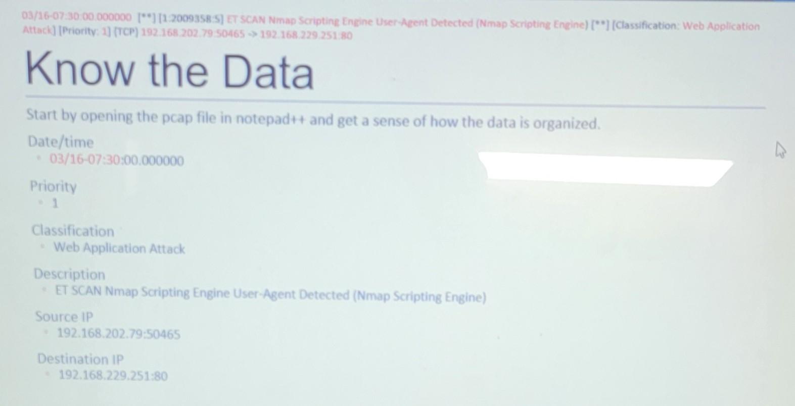 get clean values for each variable that you need (date/time, priority, classification,