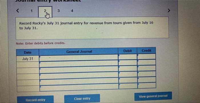 from July 1 to July 15 . 2 Record Rocky's July 31