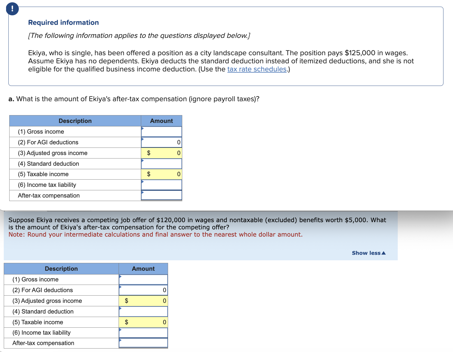  Please show calculation for Part A & B. Required information [The
