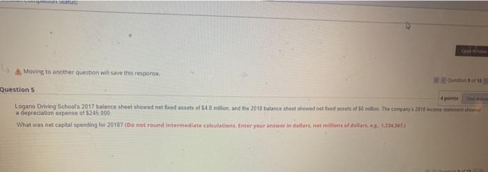 response Otion of 15 Question 2 4 points Wm. Inchcam of 55544.