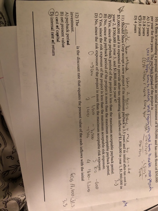  Pls just explain how to do problem 11. 10) A firm