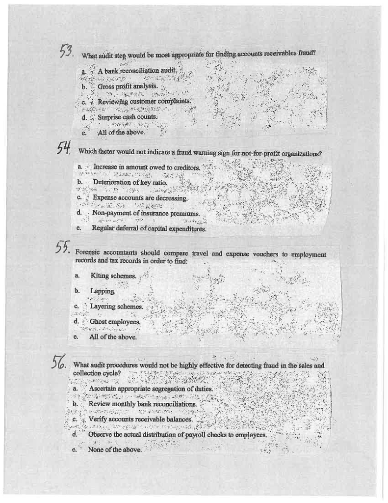  What audit step would be most appropriate for finding accounts reeeivables