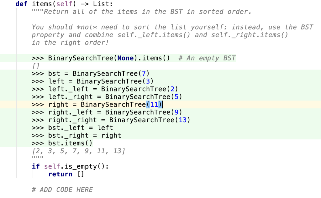 tree if root is None: self. root - None self. left -