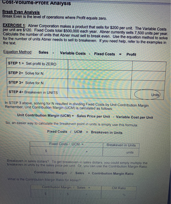  Only Answer Exercise 2 and 3 please. After completing Exercise 2,