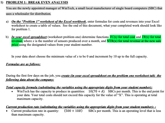 Please help me fill out the excel sheet a=4 b=6 c=9 d=0