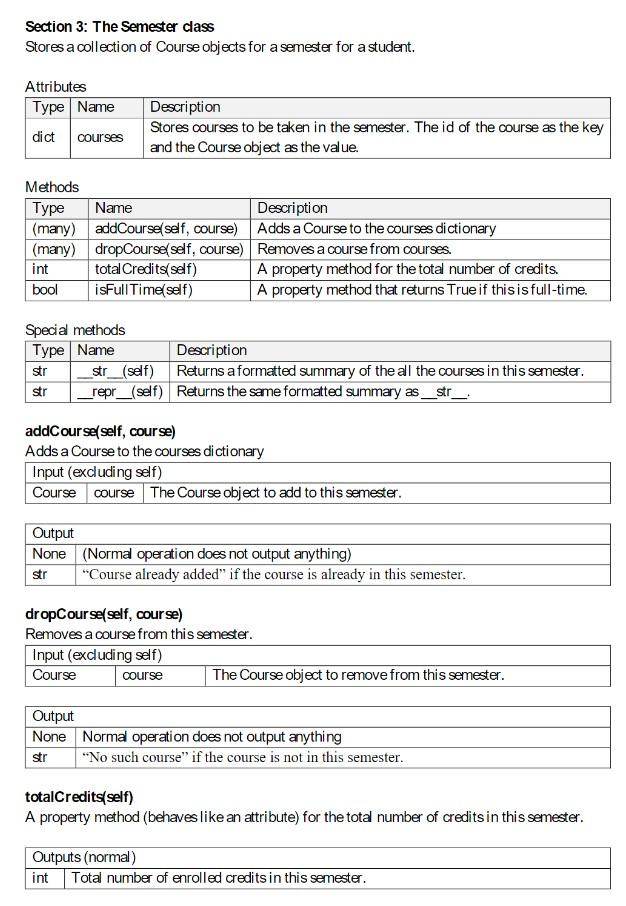  Saction 2: The Sampctar rlace isFullTime(self) A property method (behaves like