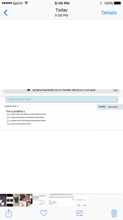  For a positive r, a. future value will always exceed present