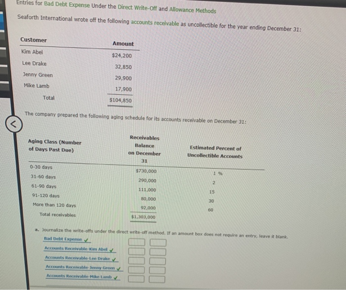  would like to know the correct answers for the boxes with