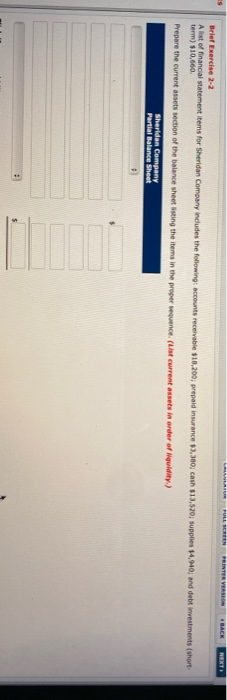  AL ES FULL SCREEN PRINTER VERSION BACK NEXT Brief Exercise 2-2