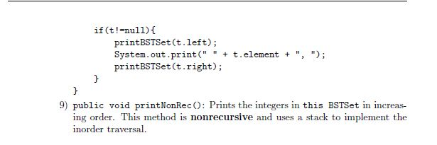 each integer will be stored in a tree node. Therefore the number