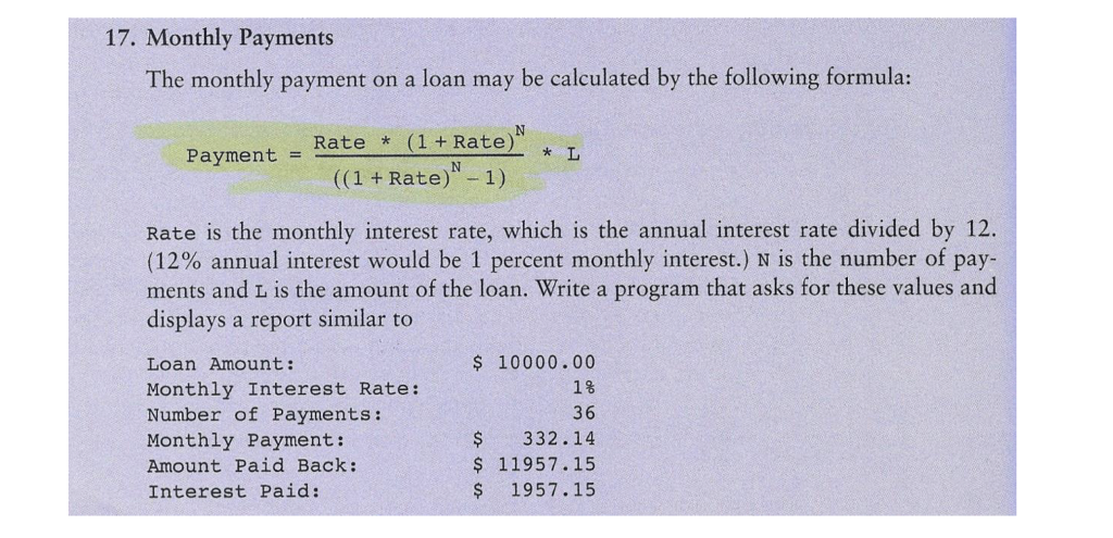 implement Problem 19 on page 147 of our text (9th Edition). You