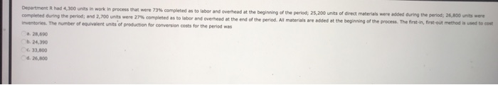the period. t added 14,000 units of direct materials during the period