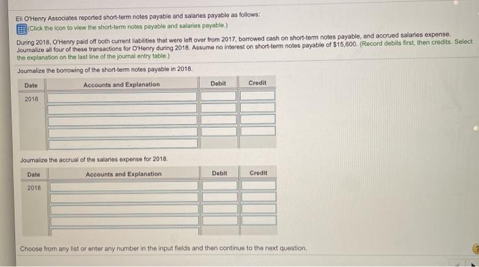 payable and salaries payable as follows: Click the icon to view the