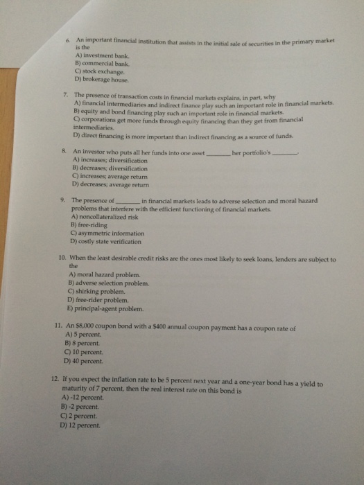  An important financial institution that ln the initial erf securities in