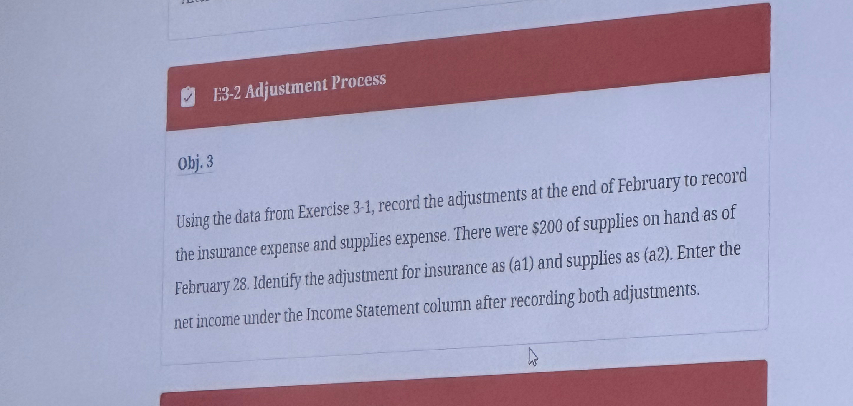  IS-2 Adjustment Process obj. 3 Using the data from Exercise 3-1,