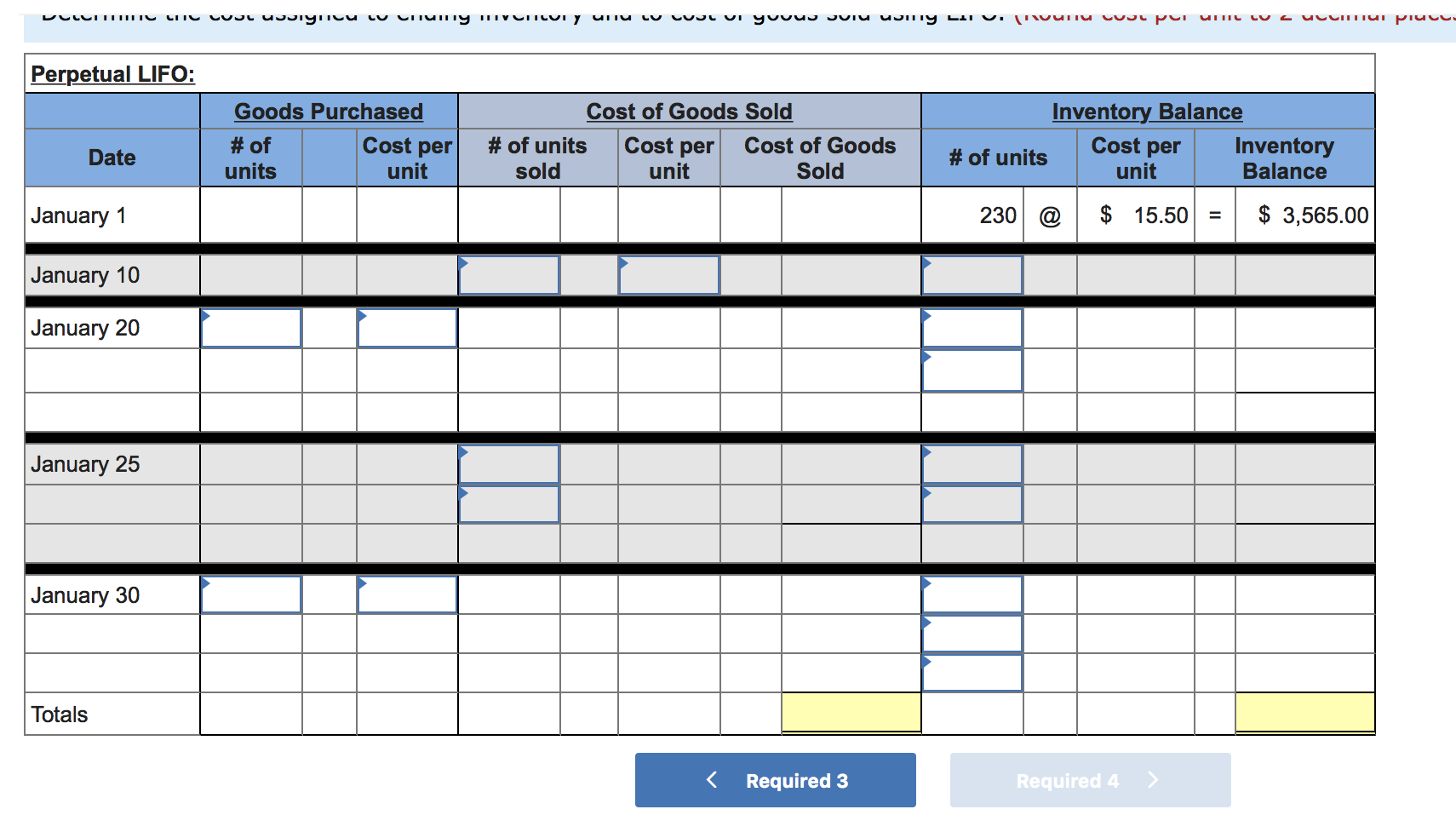 applies to the questions displayed below.] Laker Company reported the following January