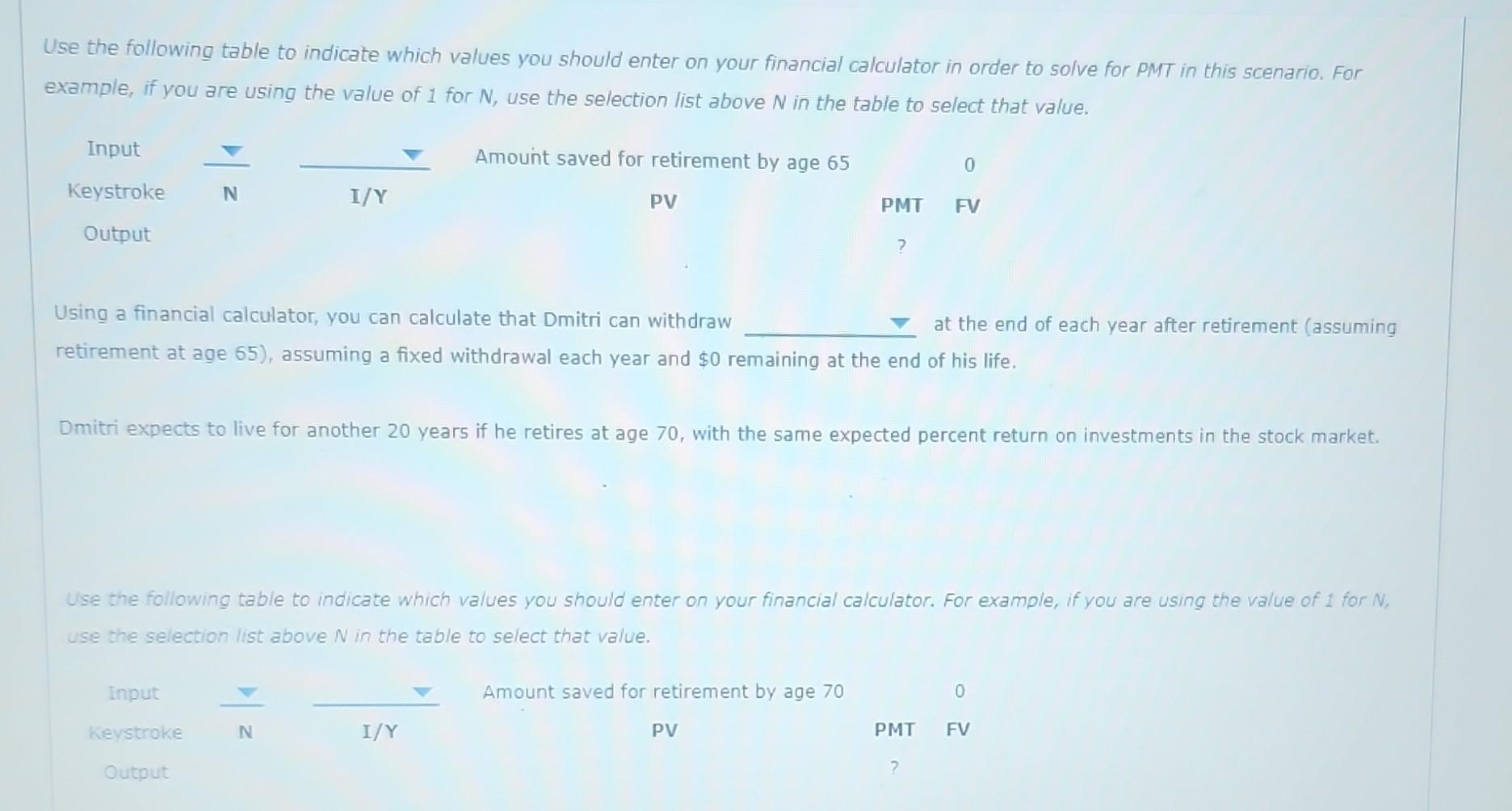 scenario. For example, if you are using the value of 1 for