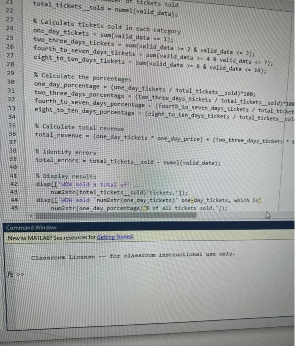  matlab program error it says "might be missing a clossing" but