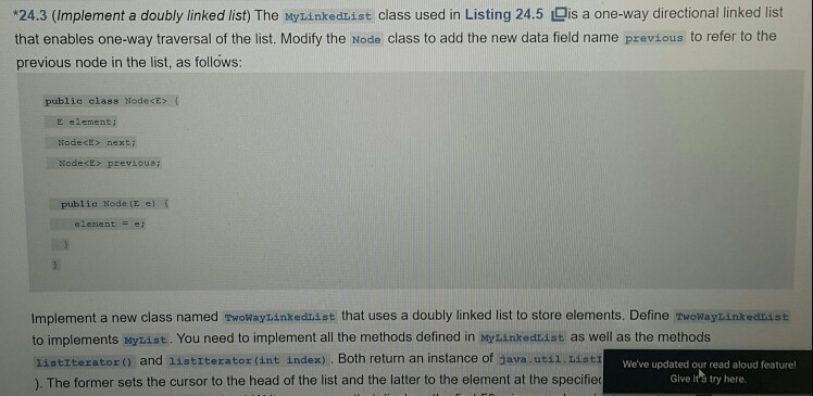  please I need help with this java exercise 24.3. please show
