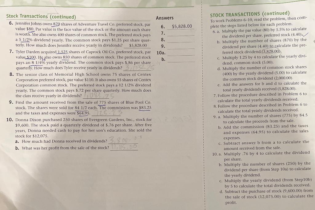 instructions to how solve these questions are on the side of each