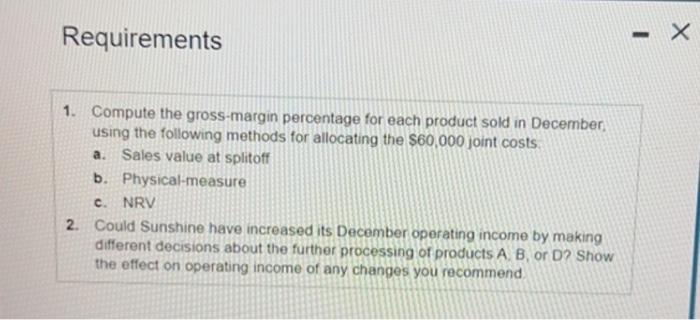  please complete ALL requirements for part 1,2 Requirements 1. Compute the