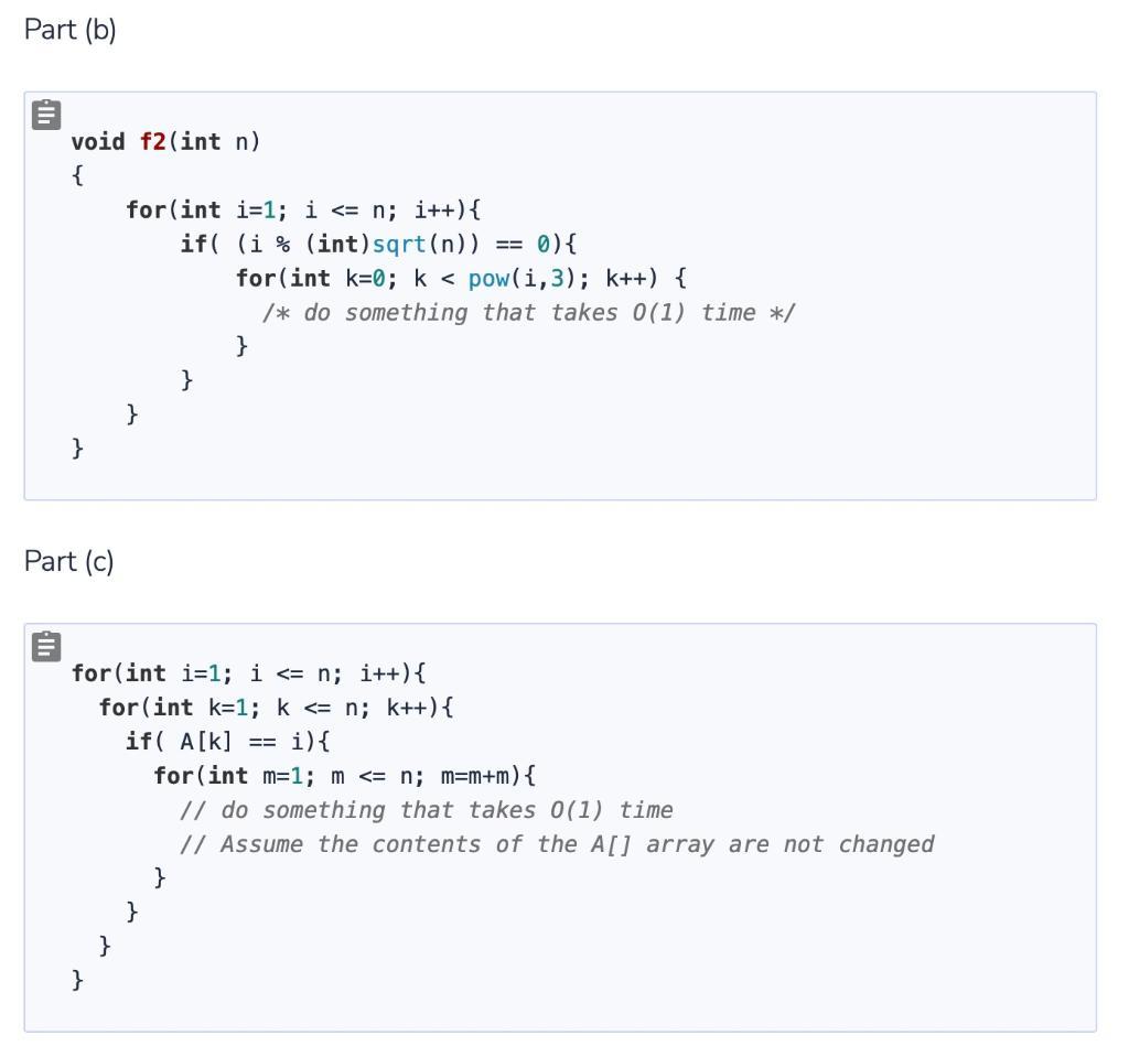 Find runtime of these functions with Big Theta Notation - use summation