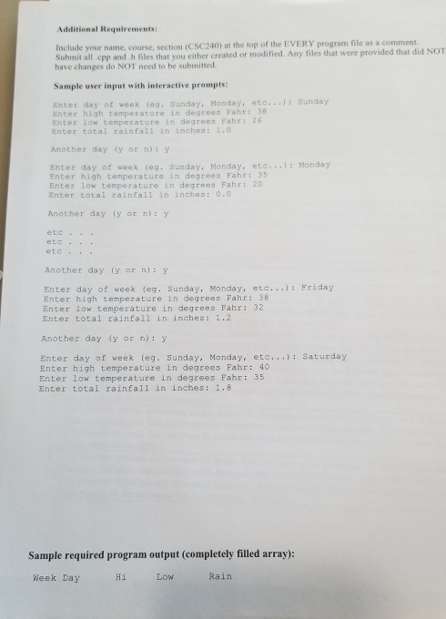 assignment is to demonstrate how to design a class when given a