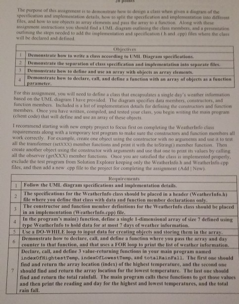 elements and pass the array to a function. Along with these assignment