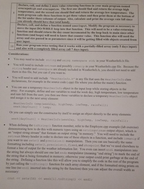 instructions you should find a UML diagram outlining the class members, and