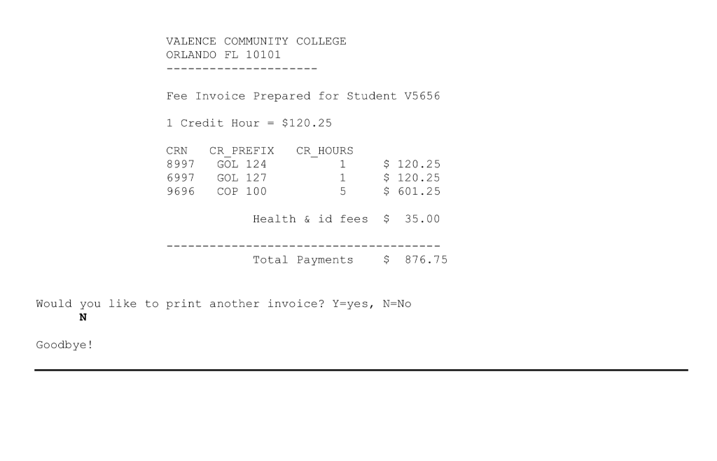 than 7 credit hours. The purpose of this assignment is to construct