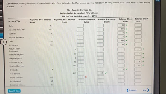 the Year Ended October 31, 2043 Adjusted Trial Balance Income Statement Account