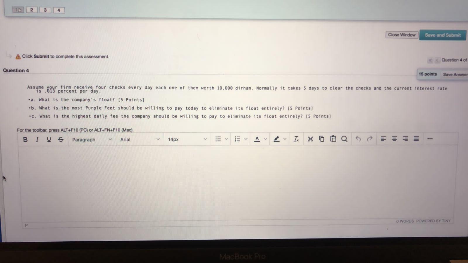  2 Close Window Save and Submit Click Submit to complete this