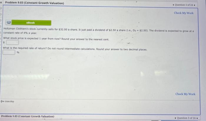 $2.75 a share (i.e., Do $2.75). The dividend is expected to grow