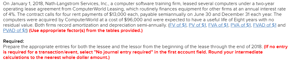 On January 1, 2018, Nath-Langstrom Services, Inc., a computer software training