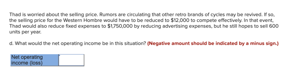 with a ? below Review Problem: CVP Relations hips Compute the CM