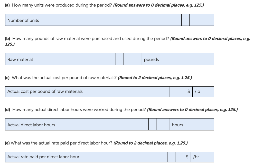 following information about the production of Usher Co., and are asked to