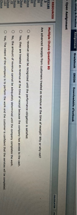  , study & Practice Assignment Gradebook ORION Downloadable Textbook - Open