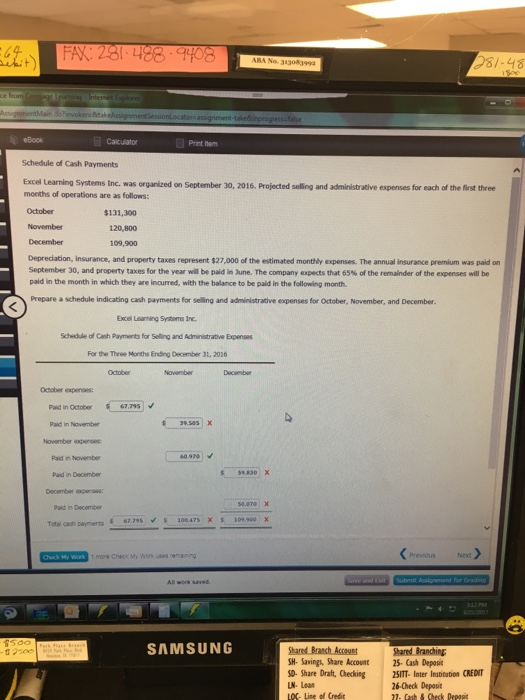  Excel Learning systems Inc., was organized on September 30, 2016. Projected