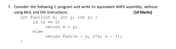 both problems and also no pseudo-instruction. 5. Assume that the registers $a0