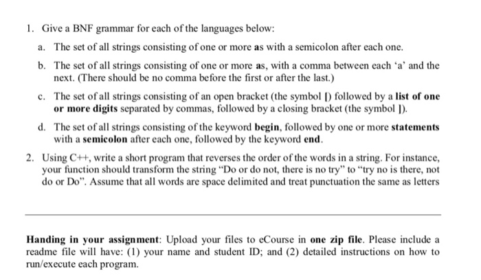  Programming Languages (C++) Detailed explanation how to run each program 1.