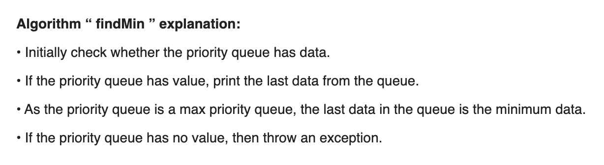 both findMin and delete Min in constant time. However, insert is expensive.