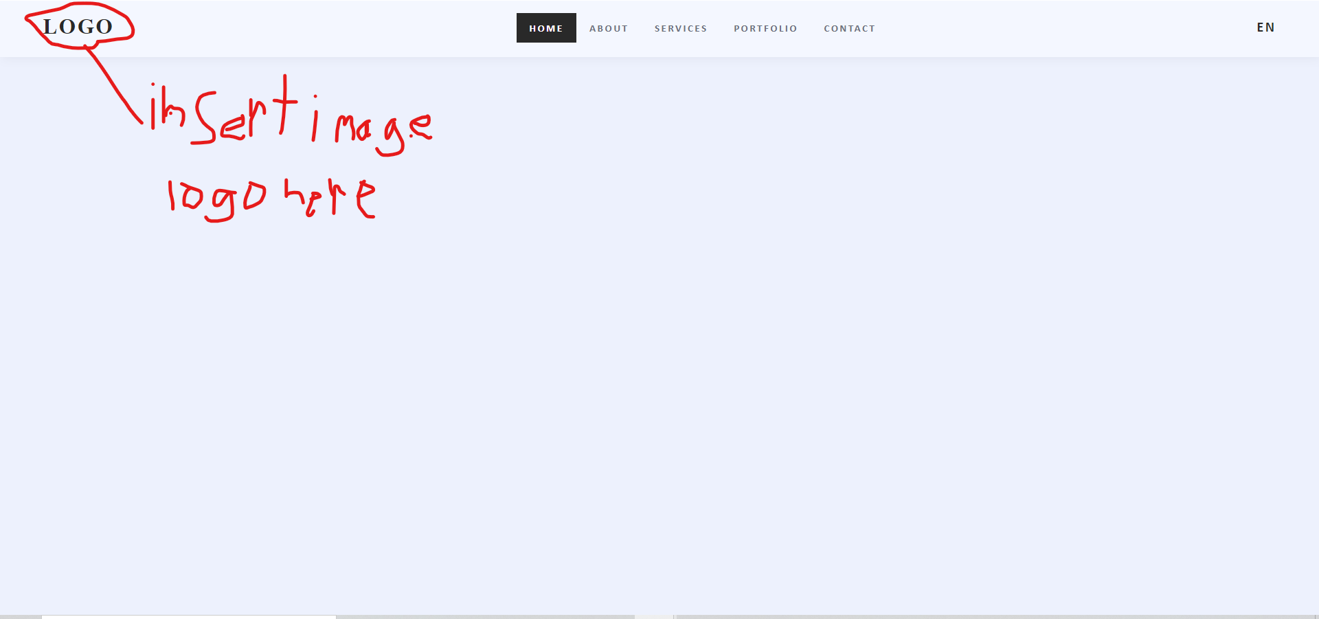 Hello, how do I put a logo to the left of the